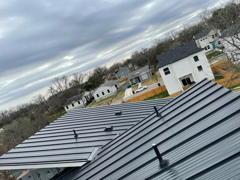 Standing seam metal roof panels with vents for Skylight Repair in Circleville